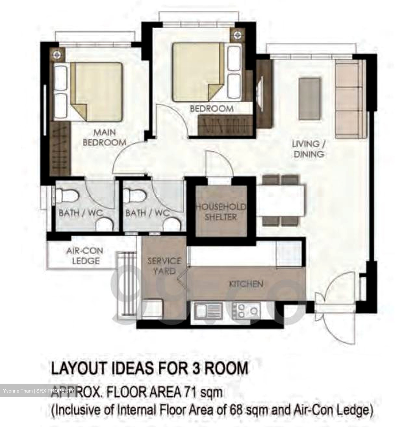 Blk 717A Admiralty Vista (Woodlands), HDB 3 Rooms #603138331